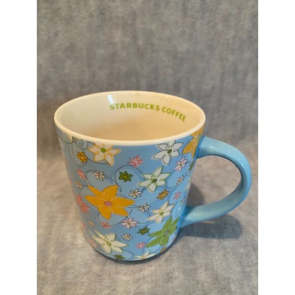 VTG Starbucks Coffee Mug Cup Spring Summer Flowers 2005 HTF - Picture 6 of 8